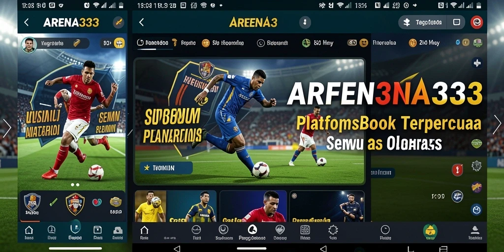 Tampilan antarmuka taruhan olahraga ARENA333 yang menarik.