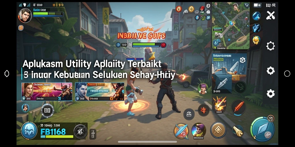 Tampilan utama FB168 yang memudahkan pengguna dalam mengakses fitur utility.