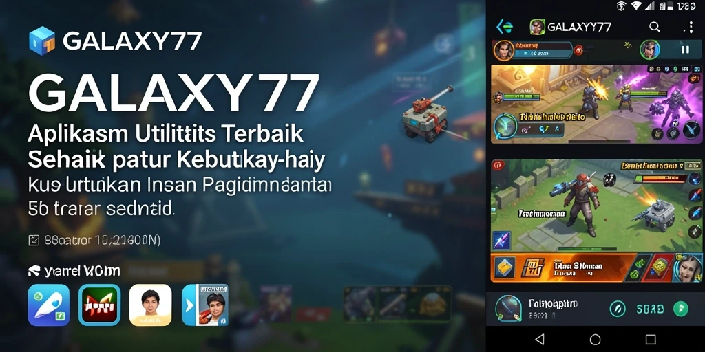 Tampilan antarmuka utama GALAXY77 yang informatif dan mudah dipahami.