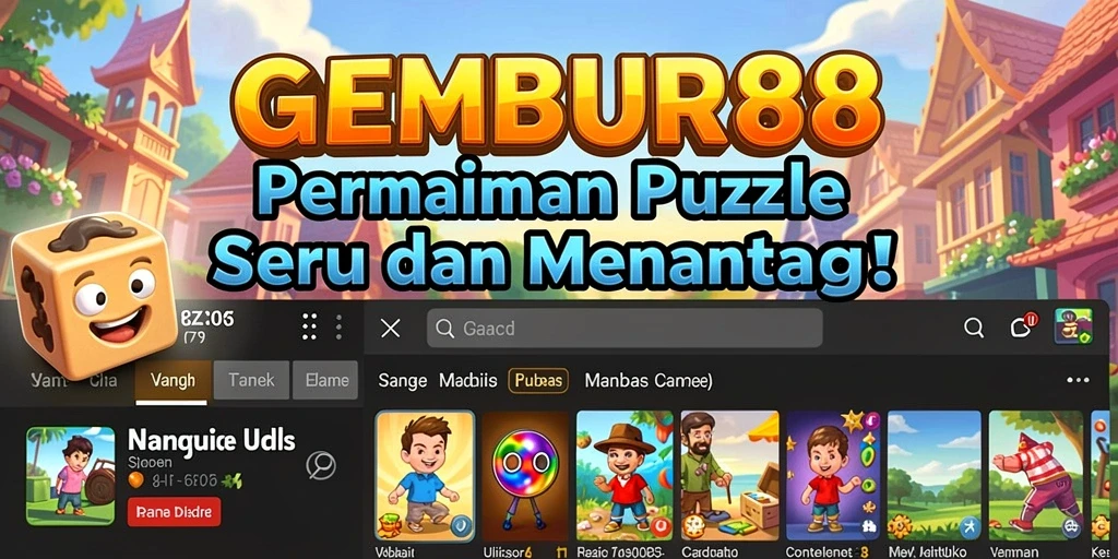 Tampilan gameplay GEMBUR88 dengan tantangan puzzle menarik.