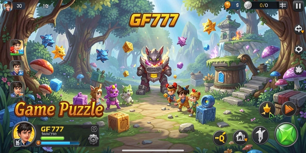 Gameplay seru GF777 dalam permainan Puzzle yang menantang.