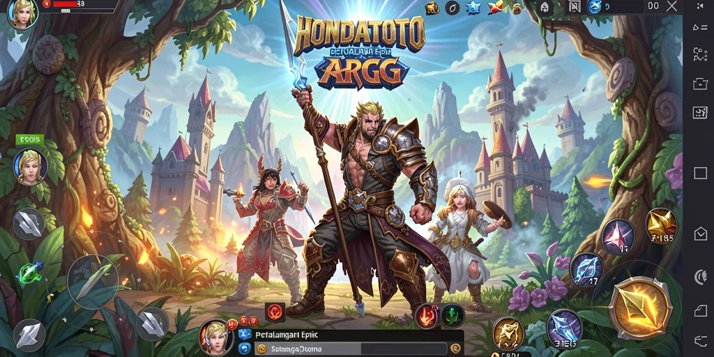 Tampilan gameplay yang mendebarkan dalam HONDATOTO.