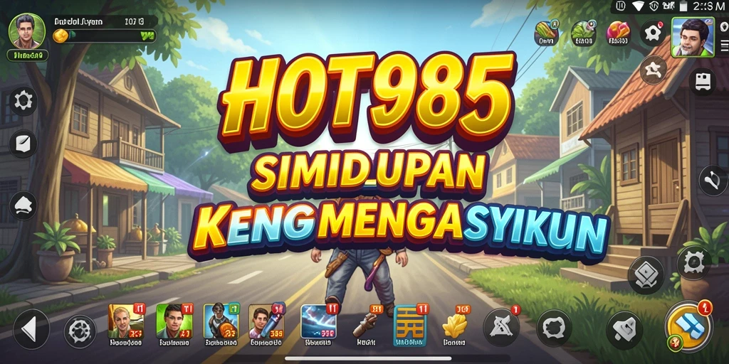 Screenshot dari gameplay HOT985 yang menampilkan interaksi menarik antar karakter.