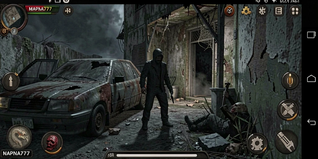 Tangkapan layar utama MAPNA777 menampilkan suasana mencekam dalam gameplay Horror.