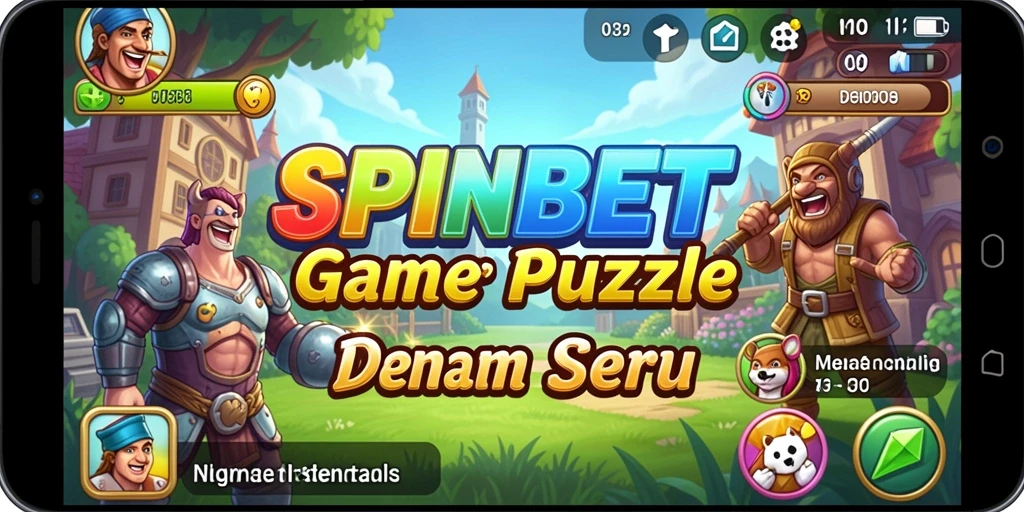 Tampilan gameplay seru dari SPINBET yang menguji kemampuan puzzle.