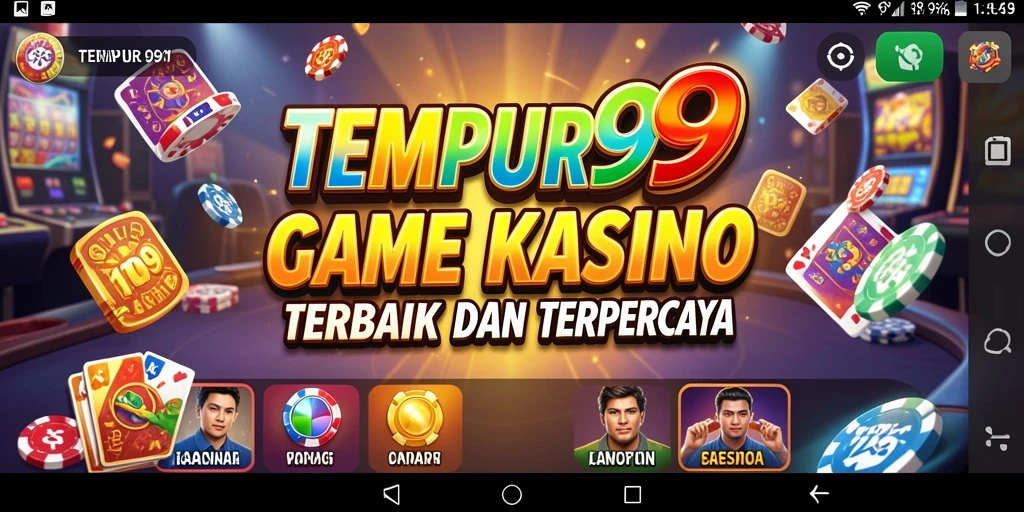 Tampilan gameplay Kasino yang seru dan mengasyikkan di TEMPUR99.